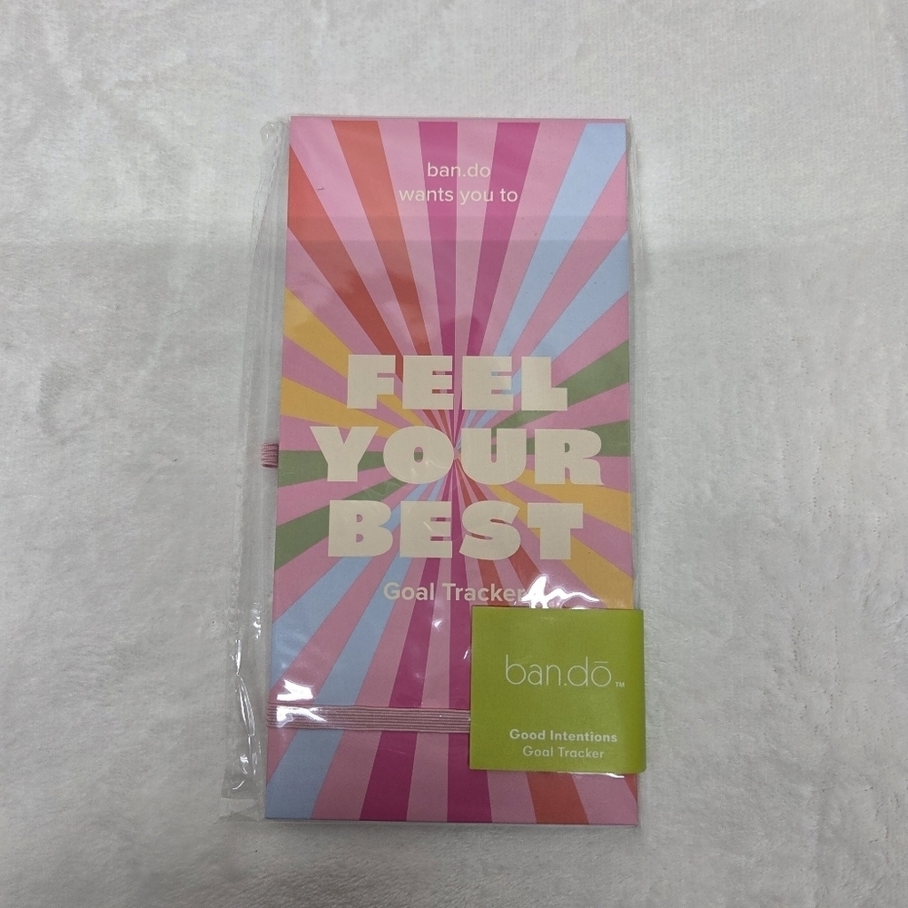 Good Intentions "Feel Your Best" Goal Tracker Planner Notebook New